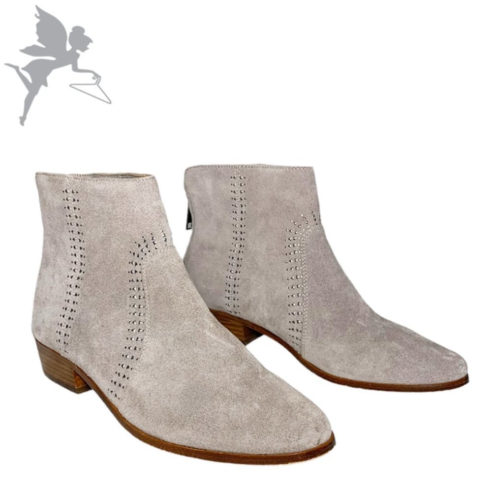 JOIE Lucy Suede Studded Zip Bootie - Picture 2 of 9